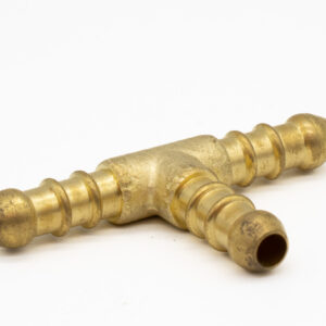 BRASS 8MM HOSETAIL EQUAL T-PIECE