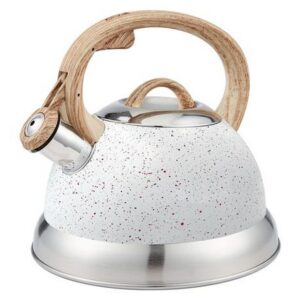 SAFEGAS WHISTLING KETTLE-WHITE SPECKLED